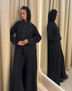 N0021 Black Buttoned