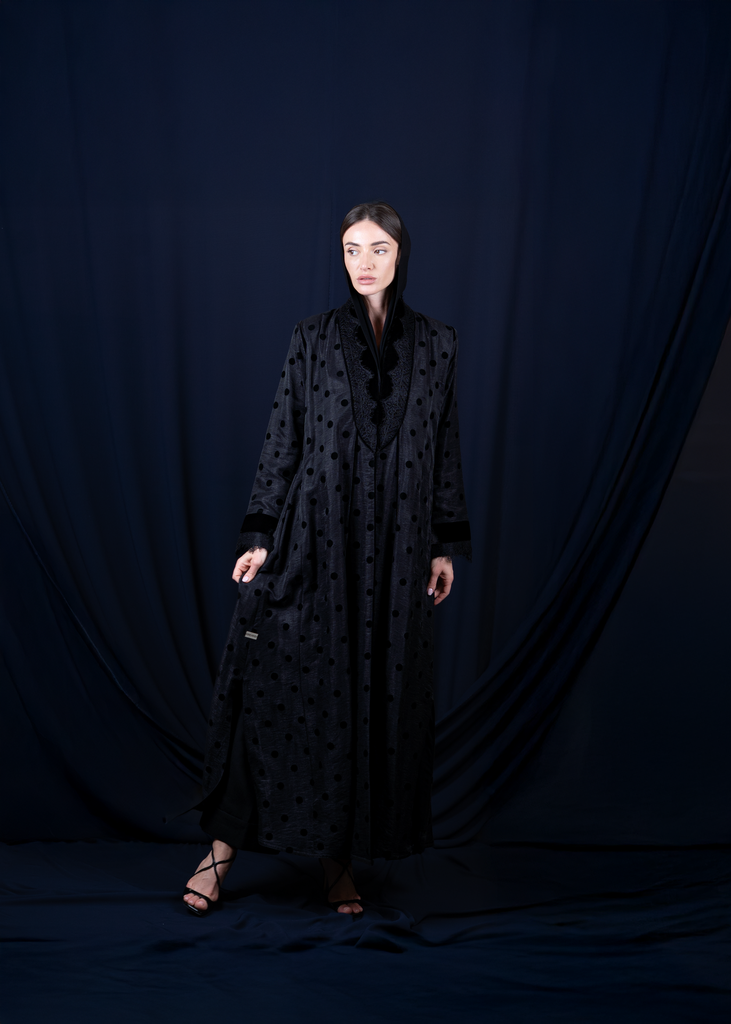 D2-0018 Black Polka-Dot
