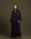 D-S0008 Black Swirl-Patterned Lapel 