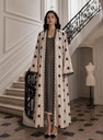 N0001- Beige and Black Polka Dots 