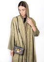 D3-0002 Olive Sage Textured Abaya
