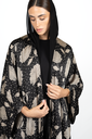 D3-0003 Black  Floral and Polka-Dot Prin