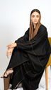 D4-0002 Tan and Black Reversible Abaya