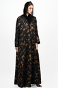 D3-0007 Black and Antique Gold Textured