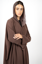 D4-0012 Cocoa Brown Bisht Abaya